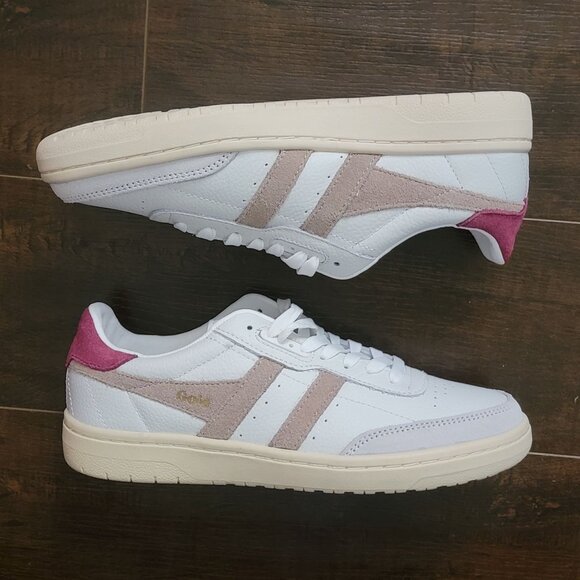 NEW Anthropologie Gola Falcon Sneakers Womens 7 Athleisure Contemporary Preppy - Picture 3 of 8